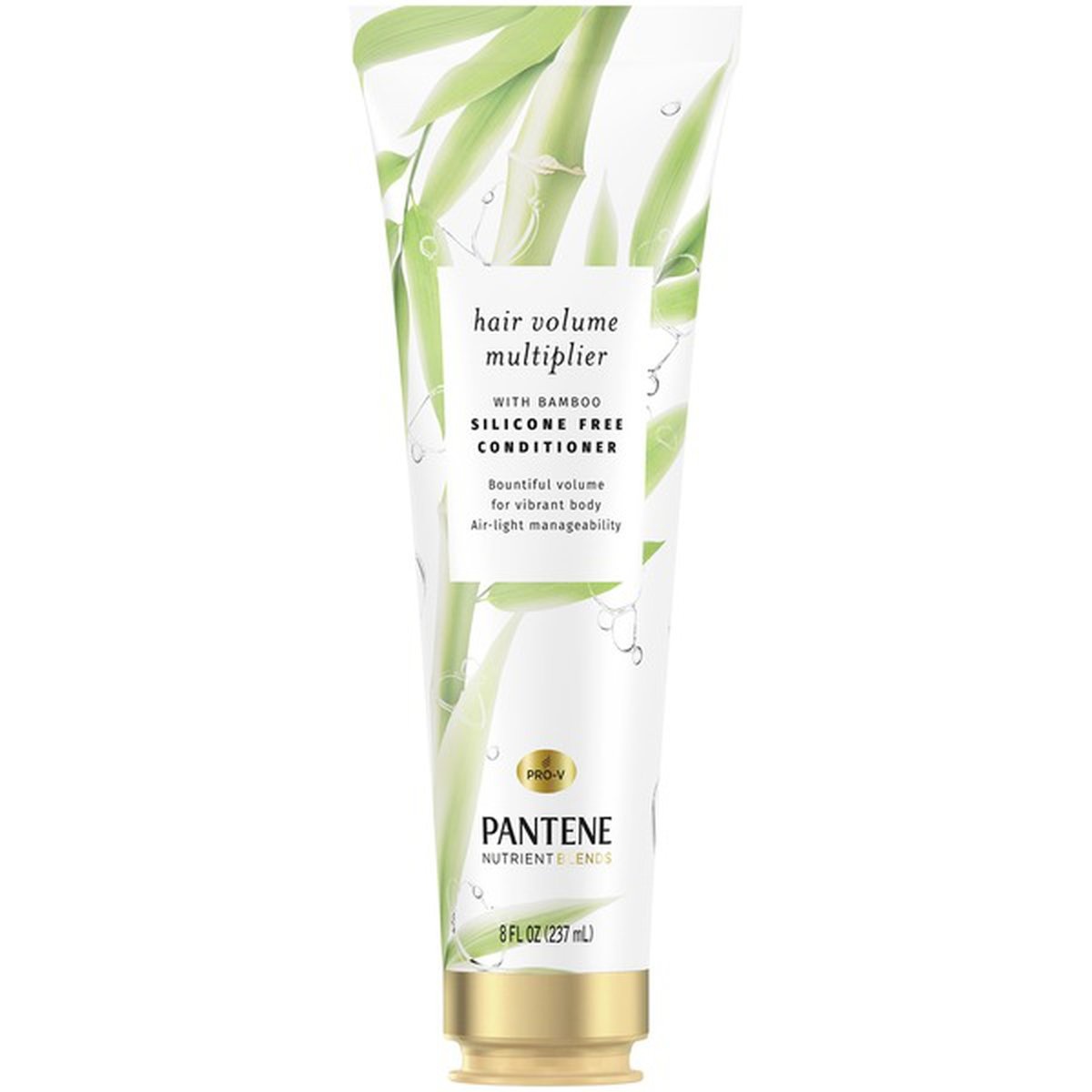 slide 1 of 1, Pantene Hair Volume Multiplier Silicone Free Bamboo Conditioner For Fine, 8 oz