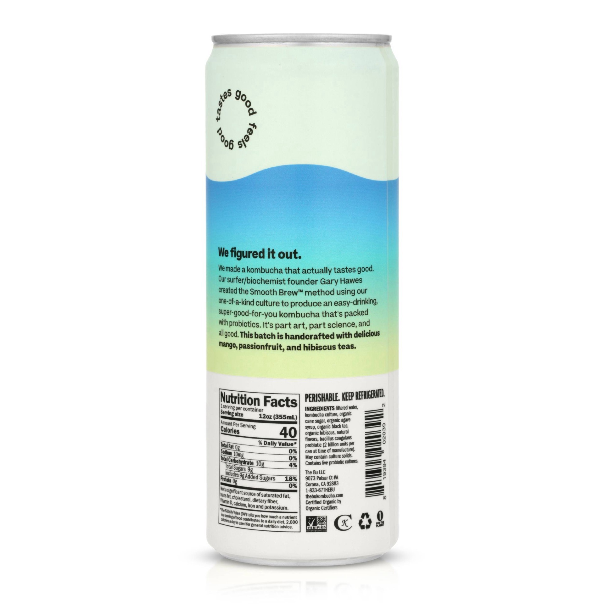 slide 2 of 2, The Bu Tropical Raw Kombucha 12 fl oz, 12 fl oz