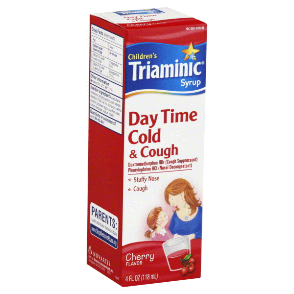 slide 1 of 1, Children's Triaminic Triam Day Cold/Cough Chry, 4 oz