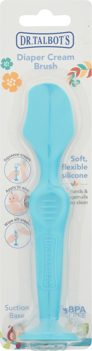 slide 5 of 9, Dr. Talbot's Silicone Suction Base Diaper Cream Brush 1 ea, 1 ct