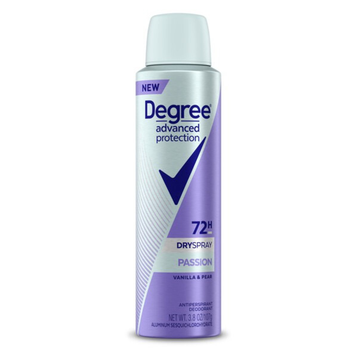 slide 1 of 1, Degree Antiperspirant Deodorant Spray Passion, 3.8 oz