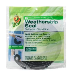 Duck Foam Weatherstrip Seal - 2 Pack - Black