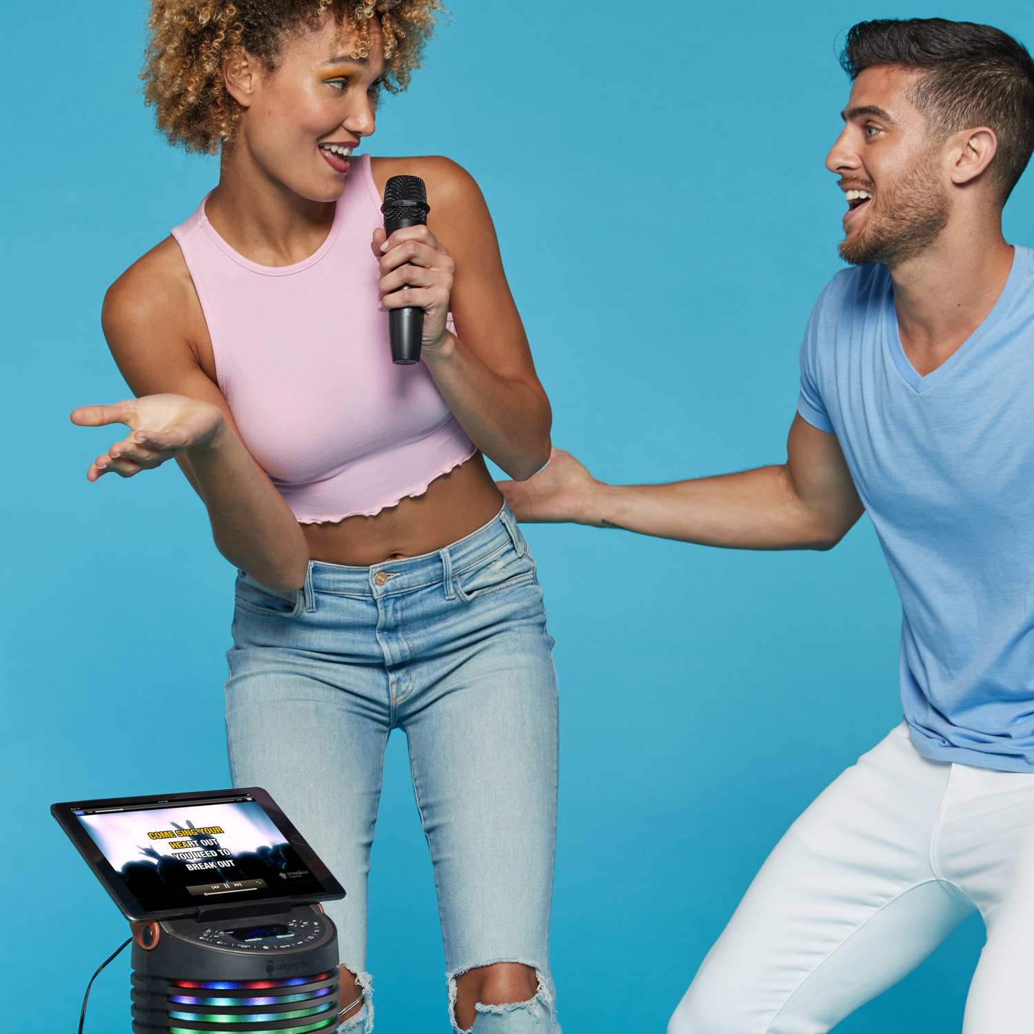 slide 7 of 7, Singing Machine Singcast One Karaoke, 1 ct