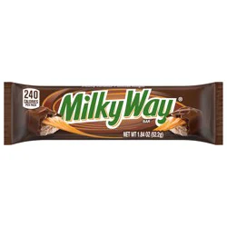 MILKY WAY Milk Chocolate Candy Bar, Full Size, 1.84 oz Bar