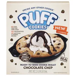 Puff Cookies Ready-to-Bake Chocolate Chip Cookie Skillet 7.5 oz