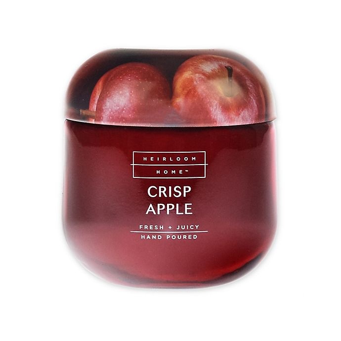 slide 1 of 1, Heirloom Home Crisp Apple Jar Candle with Metal Lid, 14 oz
