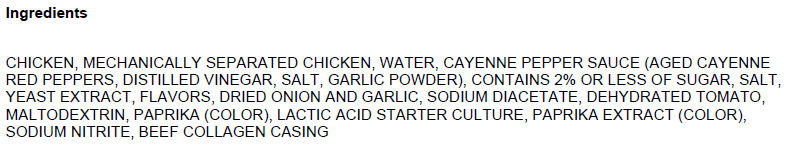 slide 7 of 7, Jack Link's Wild Frank's RedHot Chicken Stick, 7 ounce, 