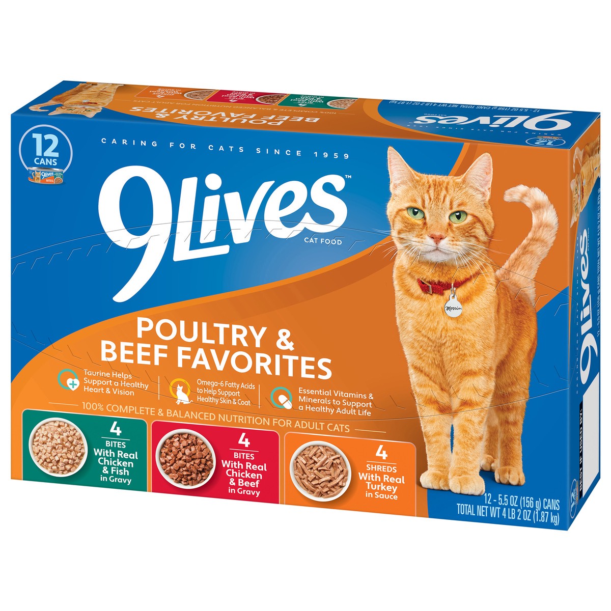 slide 2 of 4, 9Lives Cat Food, 66 oz