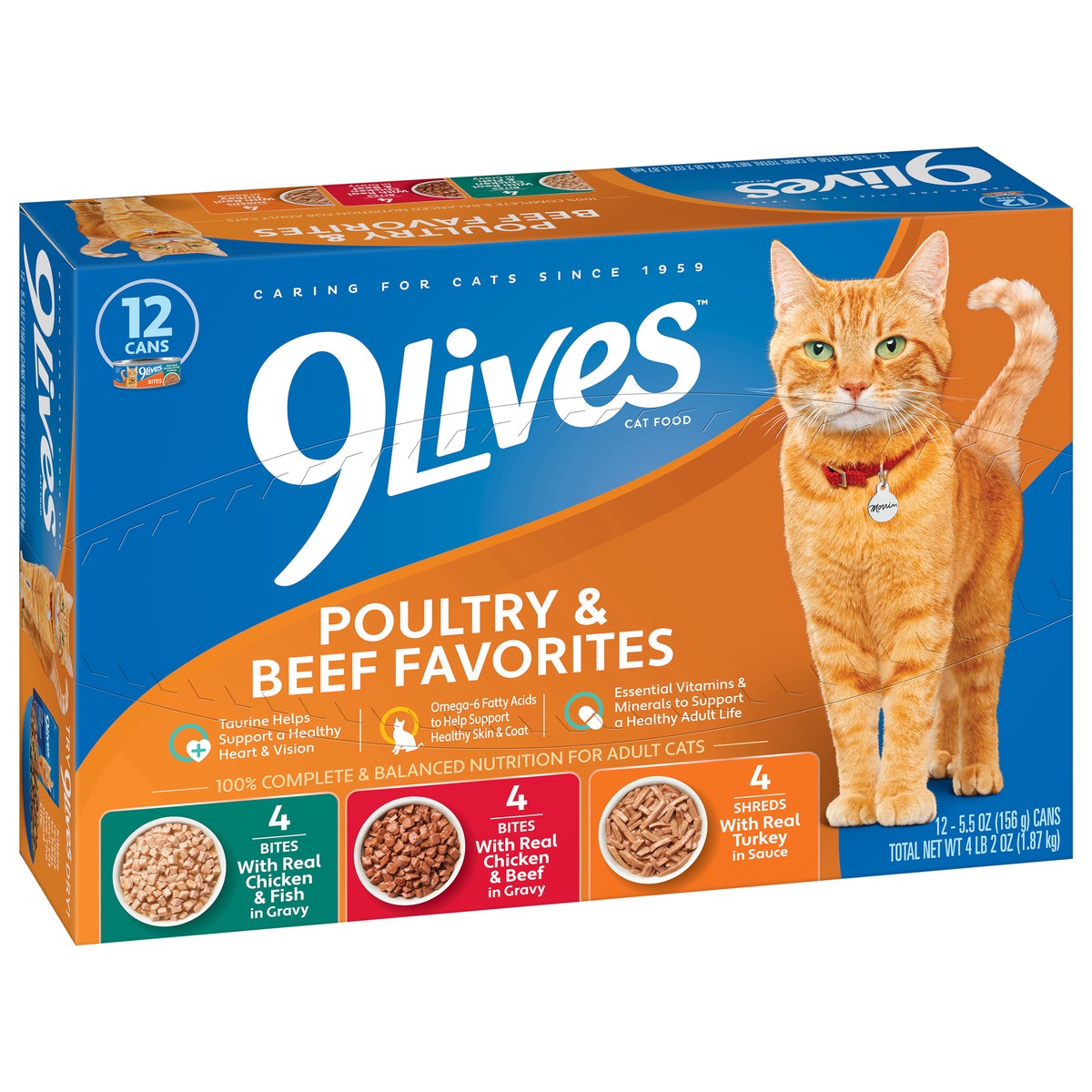 slide 4 of 4, 9Lives Cat Food, 66 oz