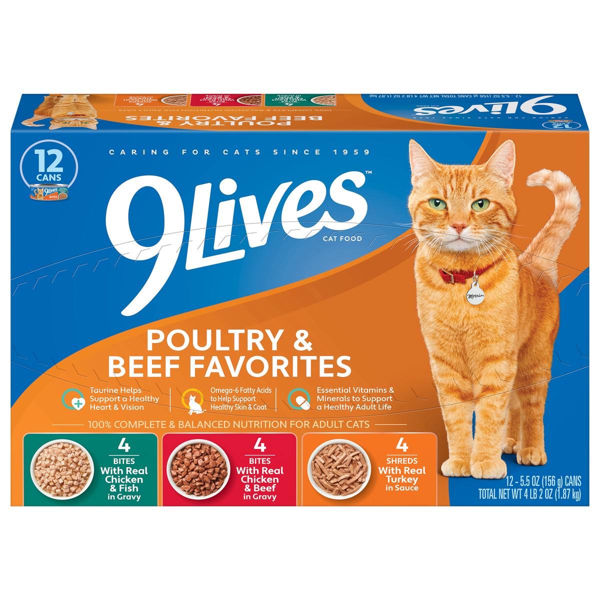 slide 1 of 4, 9Lives Cat Food, 66 oz