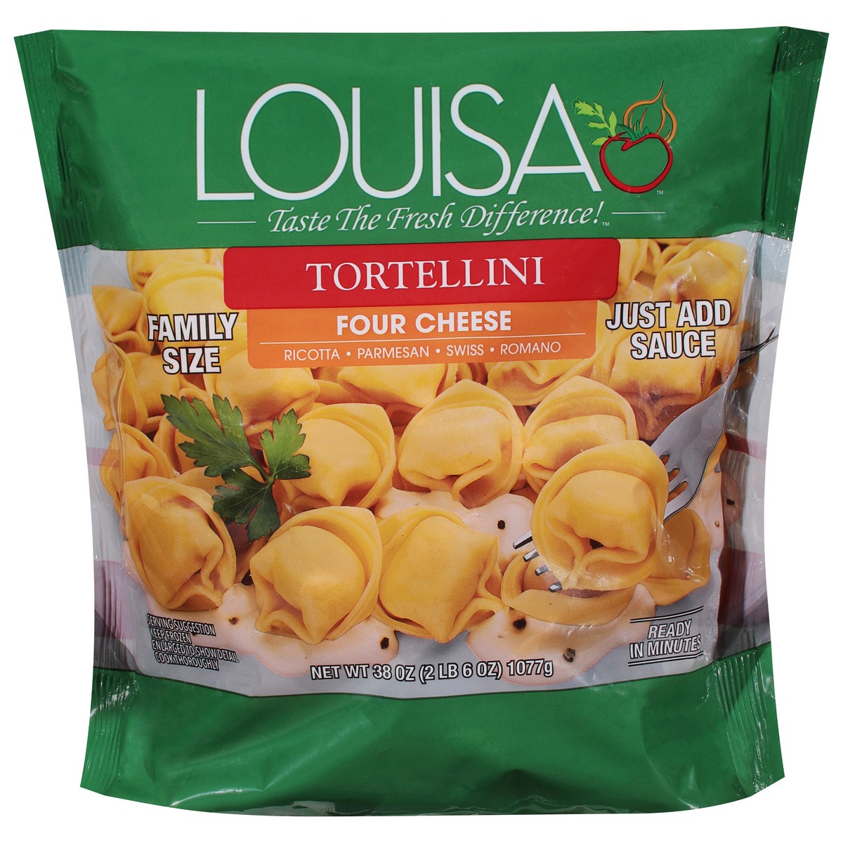 slide 3 of 13, Louisa Four Cheese Tortellini Family Size 38 oz, 38 oz