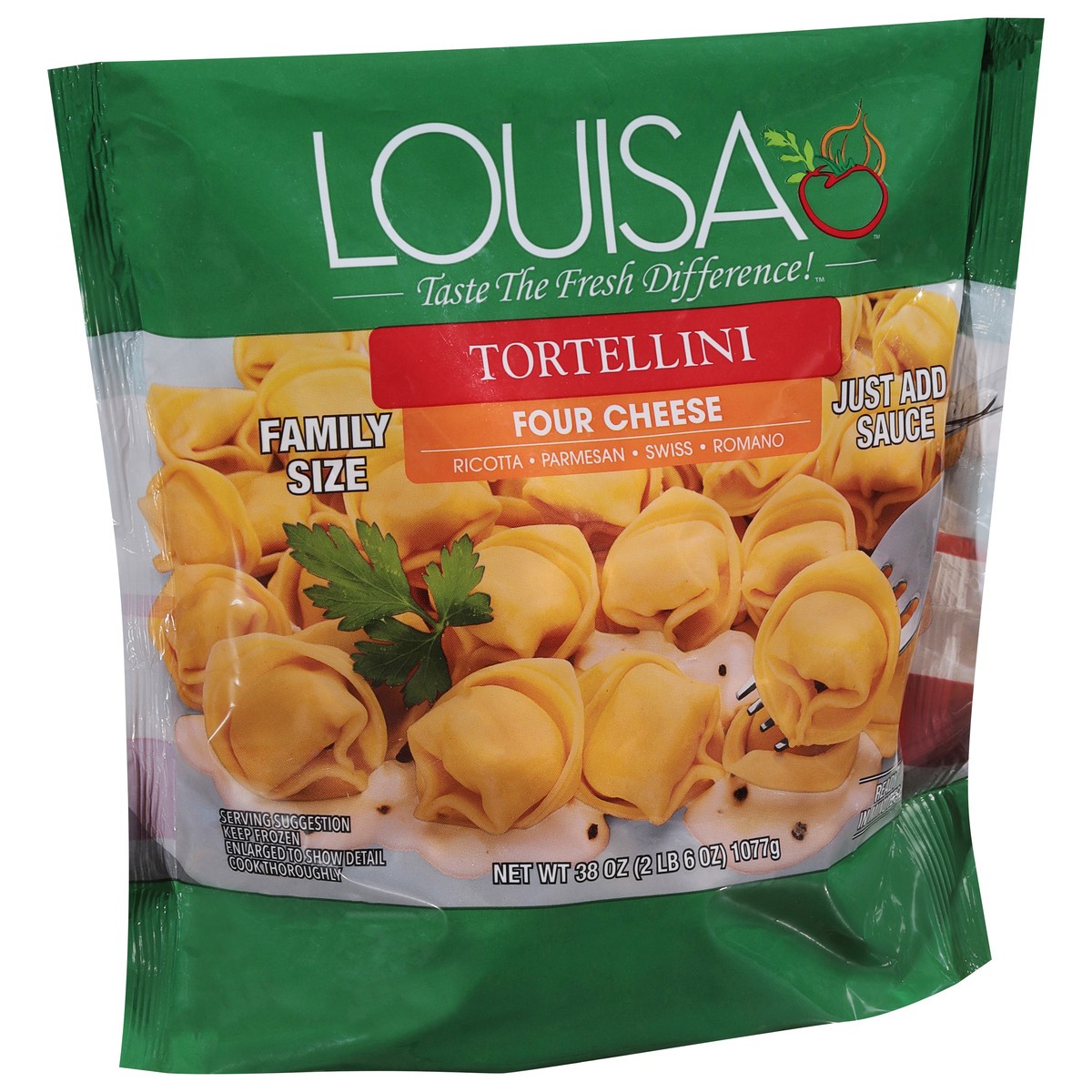 slide 6 of 13, Louisa Four Cheese Tortellini Family Size 38 oz, 38 oz