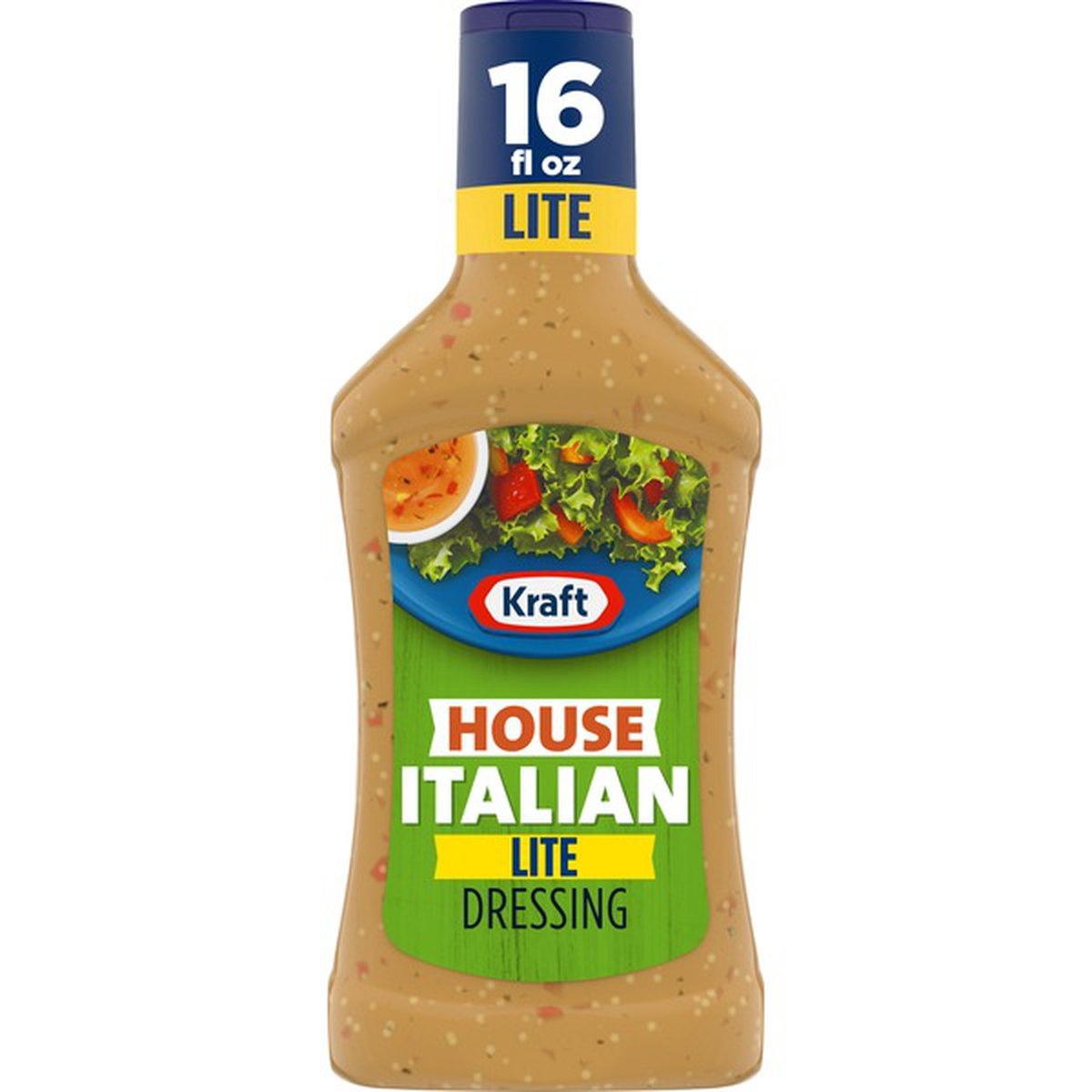 slide 1 of 1, Kraft House Italian Lite Salad Dressing, 16 fl oz