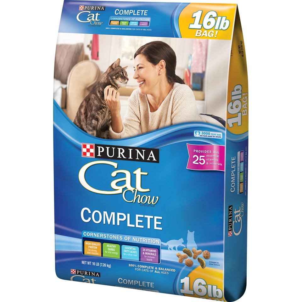 slide 4 of 9, Cat Chow Cat Food, Complete, 16 lb