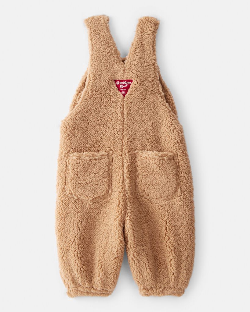slide 2 of 3, Oshkosh Baby Sherpa Overalls - Brown Brown 24M, 1 ct