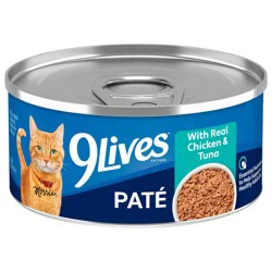 9Lives Canned Cat Food Chicken and Tuna Pate
