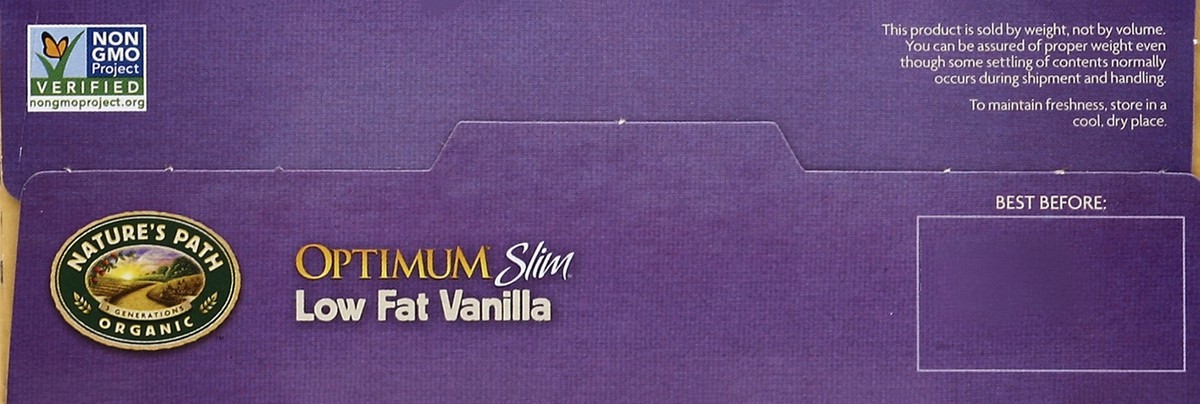 slide 2 of 4, Nature's Path Organic Organic Optimum Slim Low Fat Vanilla Cereal, 14 oz