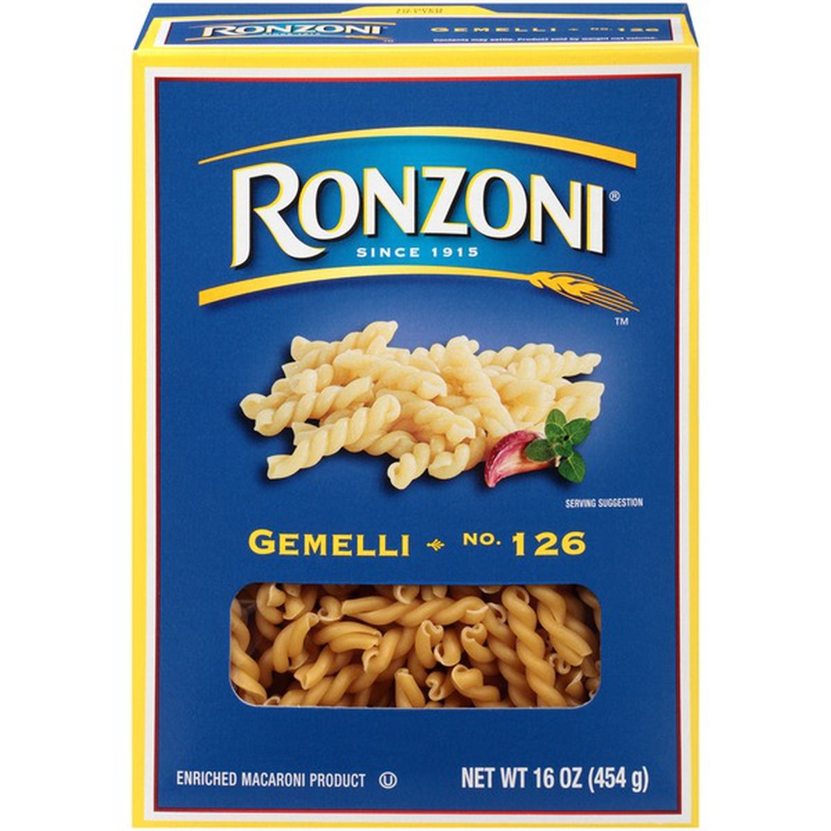 slide 1 of 1, Ronzoni Gemelli, 16 oz