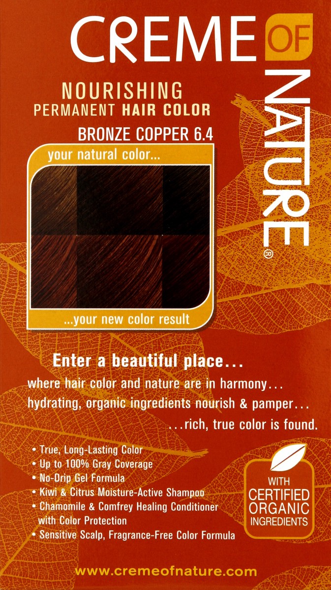 slide 5 of 5, Creme Of Nature Exotic Shine Color With Argan Oil From Morocco Bronze Copper, 1 ct