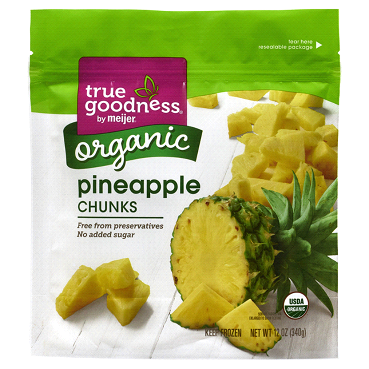 H-E-B Organics Frozen Pineapple Chunks