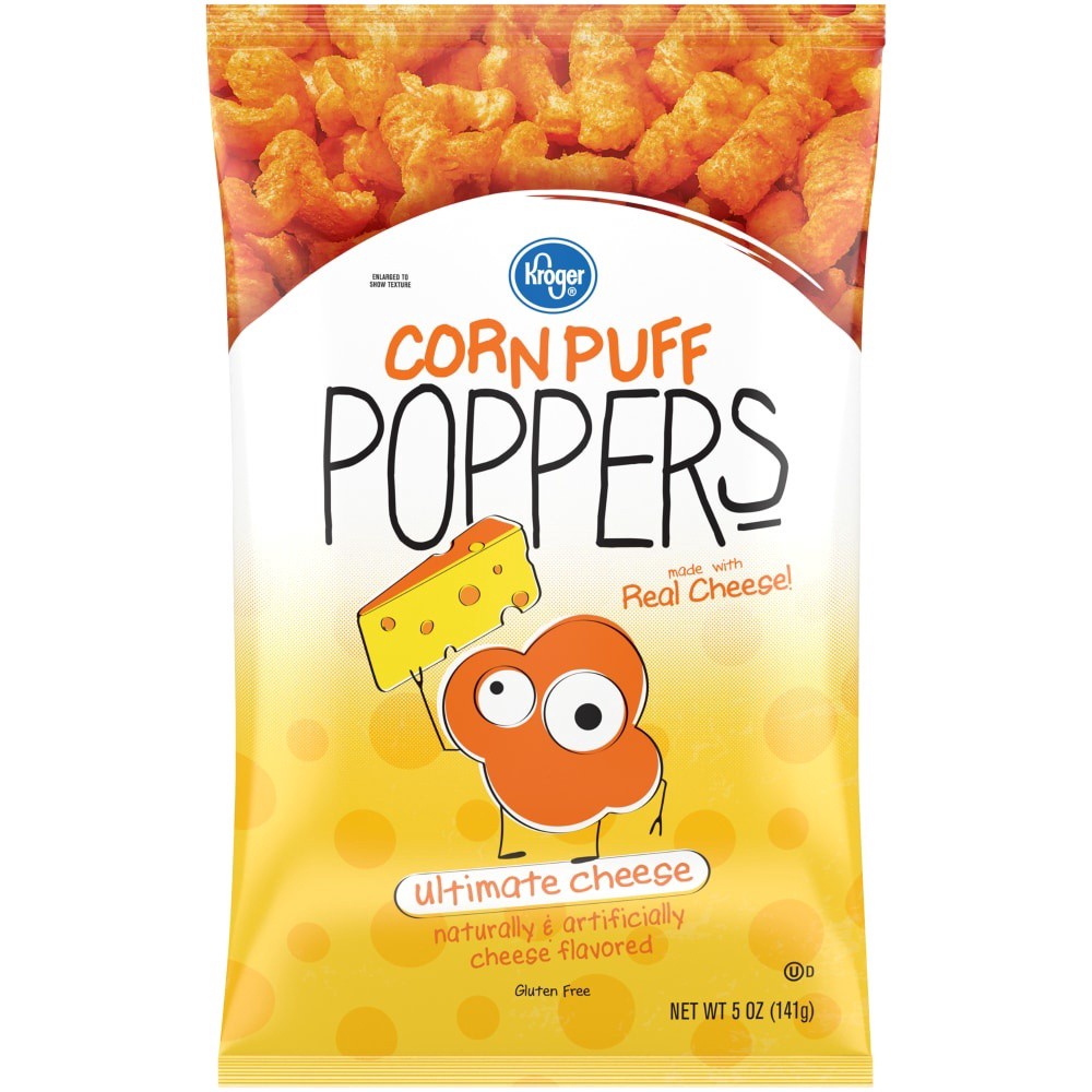 slide 1 of 2, Kroger Corn Puff Poppers Ultimate Cheese, 5 oz