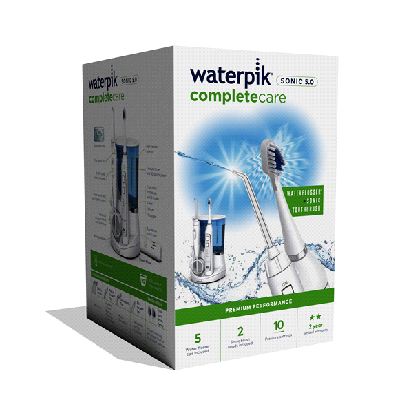 slide 1 of 8, Waterpik Water Flosser+Sonic Toothbrush, 1 ct