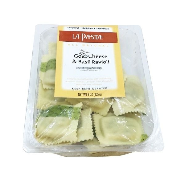 slide 1 of 1, La Pasta Ravioli Goat Cheese Basil, 9 oz