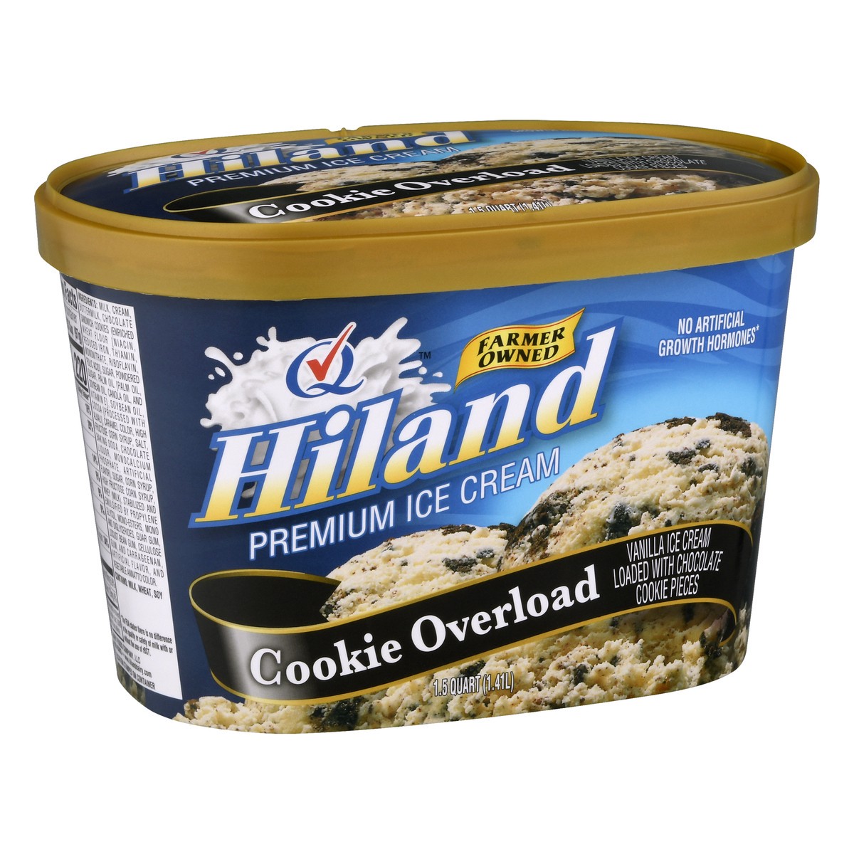 slide 13 of 13, Hiland Dairy Premium Cookie Overload Ice Cream 1.5 qt, 1.5 qt