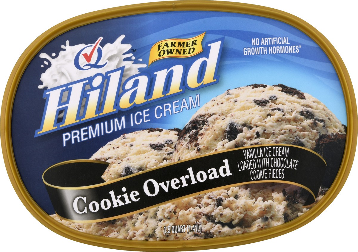 slide 3 of 13, Hiland Dairy Premium Cookie Overload Ice Cream 1.5 qt, 1.5 qt