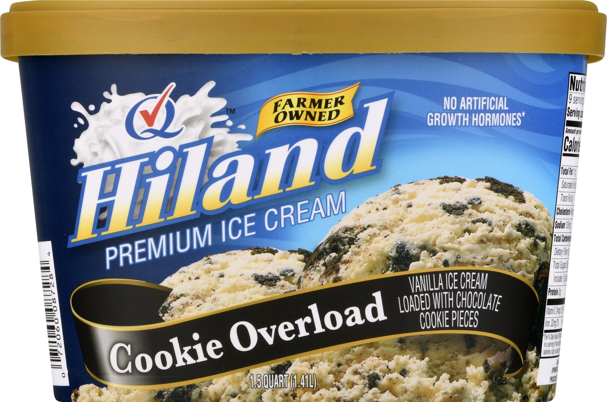 slide 7 of 13, Hiland Dairy Premium Cookie Overload Ice Cream 1.5 qt, 1.5 qt