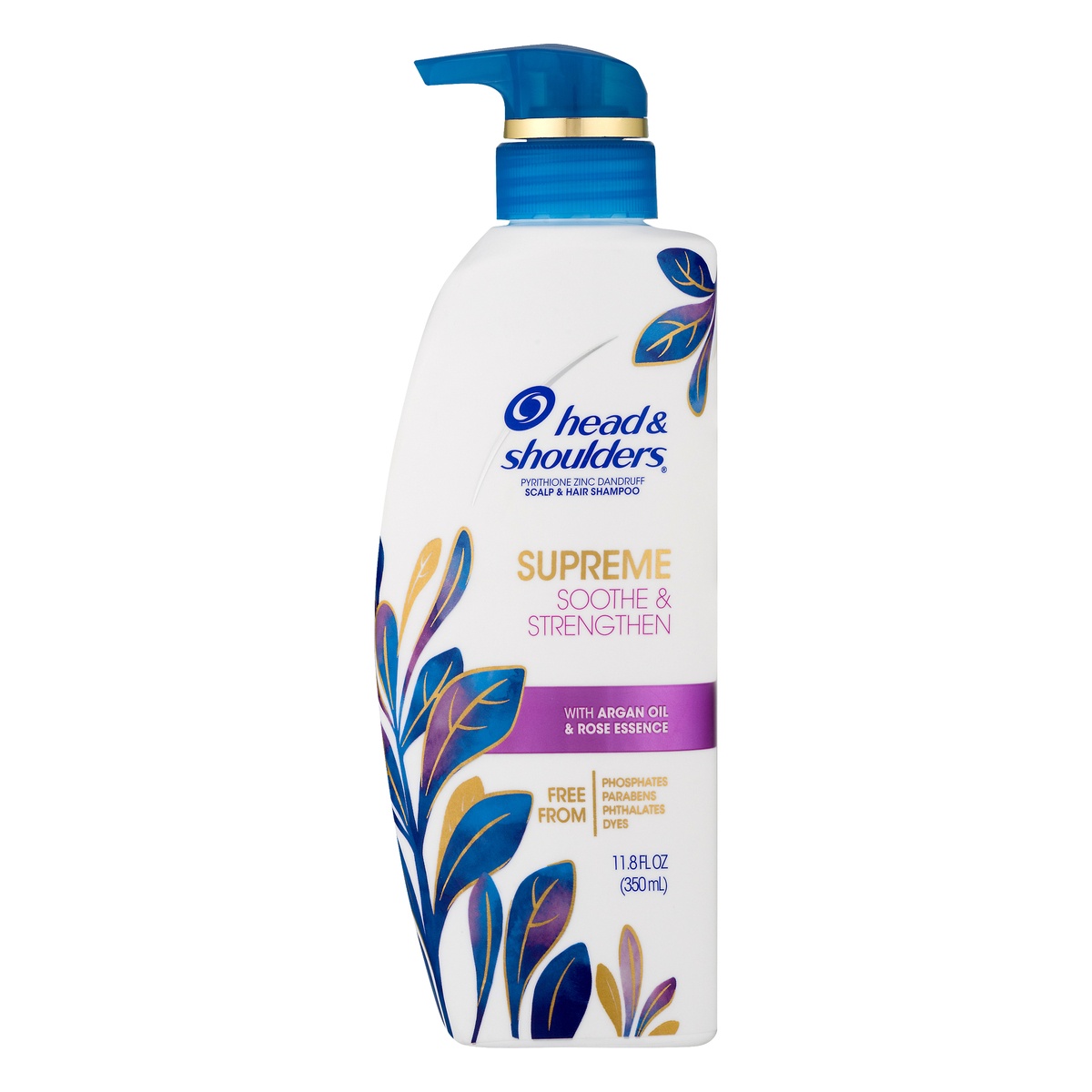 slide 1 of 1, Head & Shoulders Soothe & Strengthen Supreme Argan Oil & Rose Essence Shampoo 11.8 oz, 11.8 oz