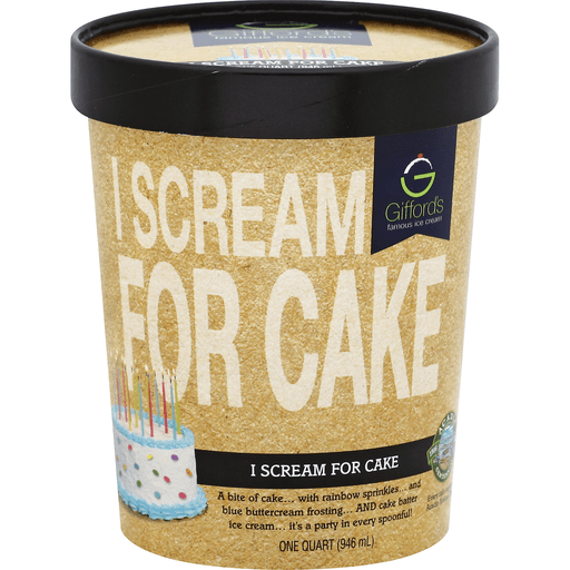 slide 2 of 2, Gifford's I Scream For Cake Ice Cream, 32 oz