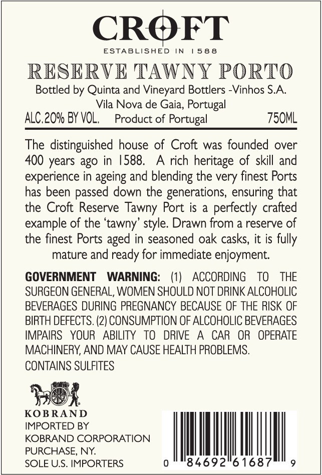slide 6 of 6, Croft Tawny Porto 750 ml, 750 ml