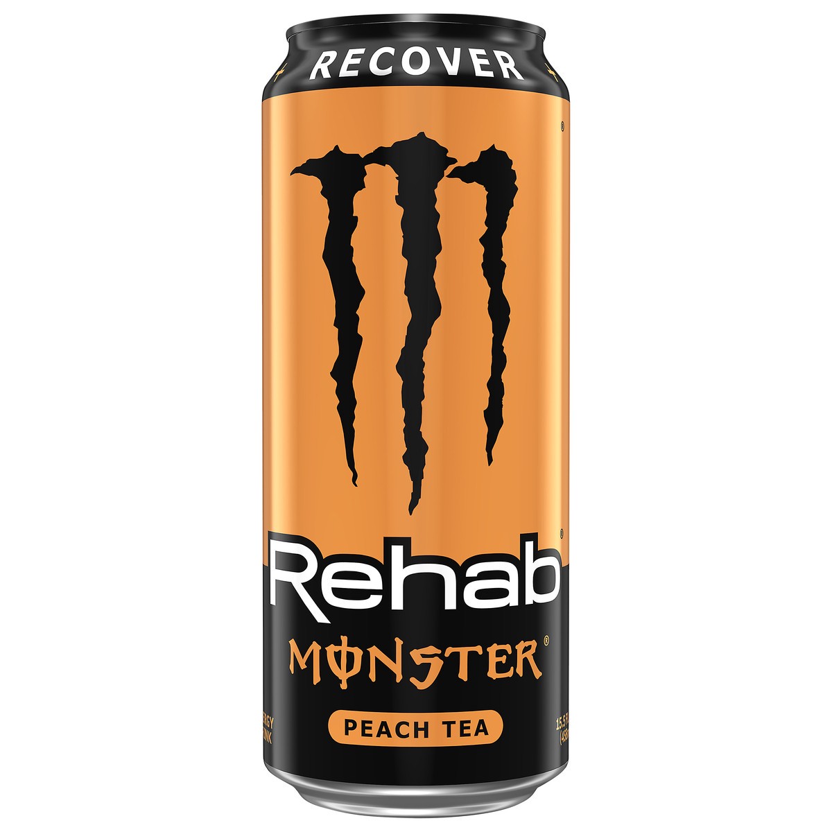 slide 1 of 2, Monster Energy Monster Rehab, Peach Tea + Energy, 15.5 fl oz