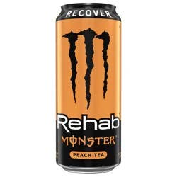 Monster Energy Rehab Peach Tea Energy + Tea Energy Drink - 15.5 Fl. Oz.