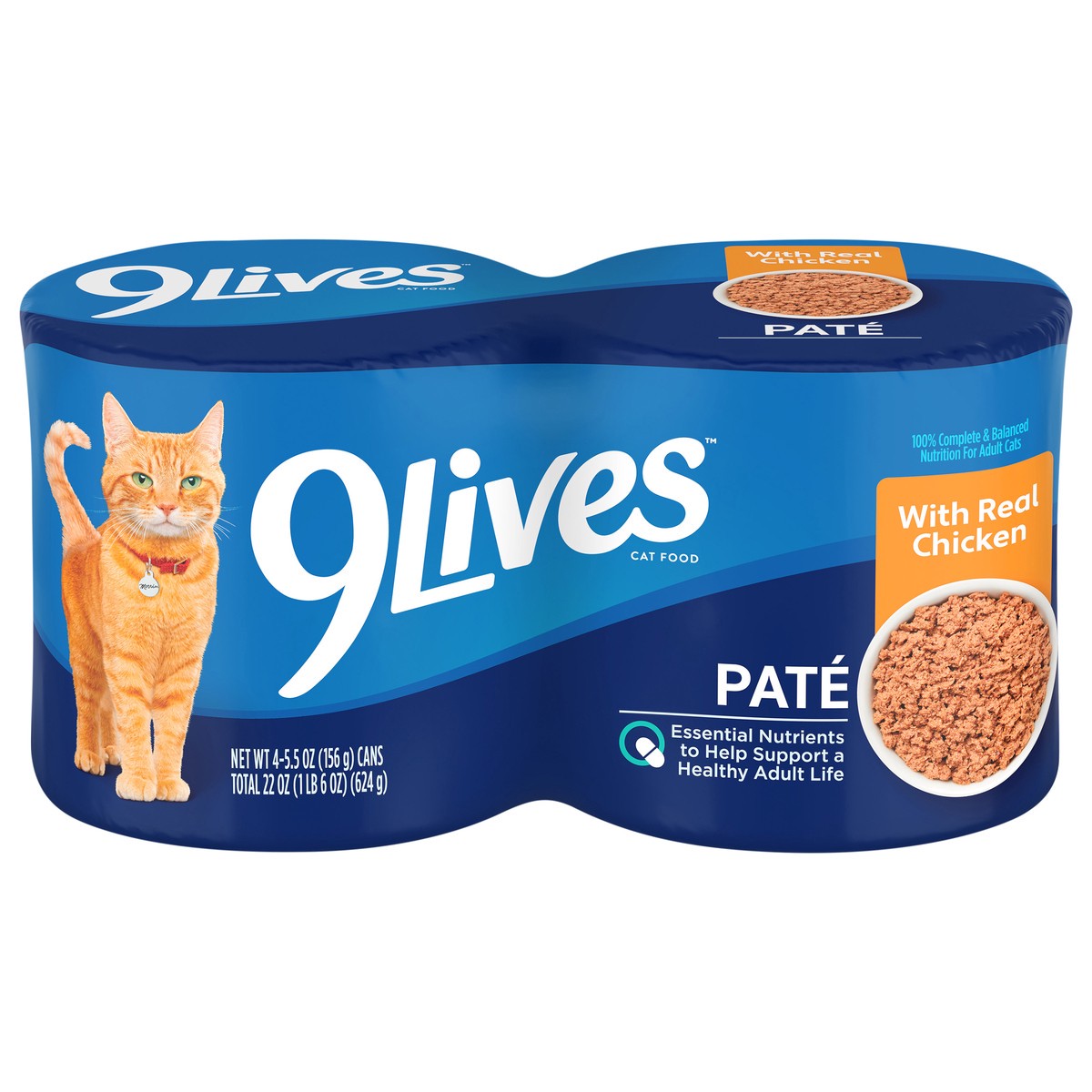 slide 4 of 4, 9Lives Canned Cat Food, 22 oz