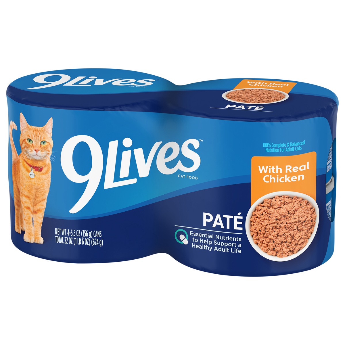 slide 3 of 4, 9Lives Canned Cat Food, 22 oz