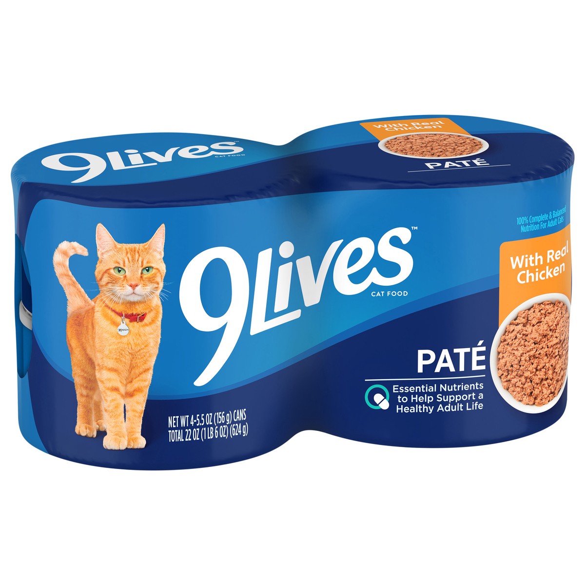slide 2 of 4, 9Lives Canned Cat Food, 22 oz