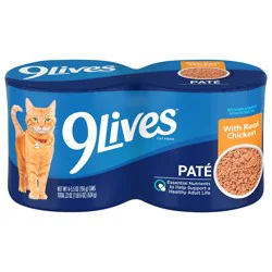 9Lives Canned Cat Food Chicken Dinner Pate