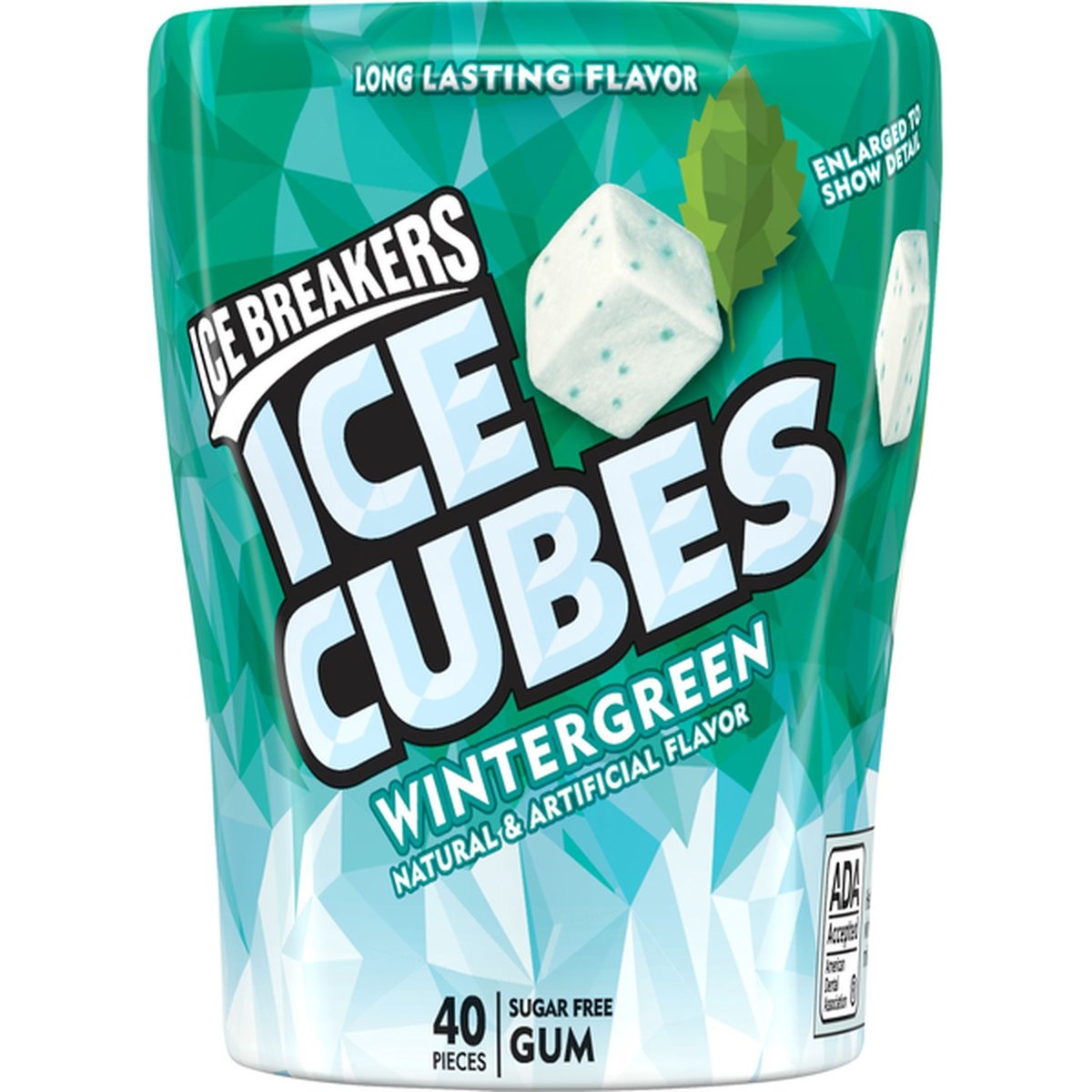 slide 1 of 1, Ice Breakers Gum, Sugar Free, Wintergreen, 40 ct