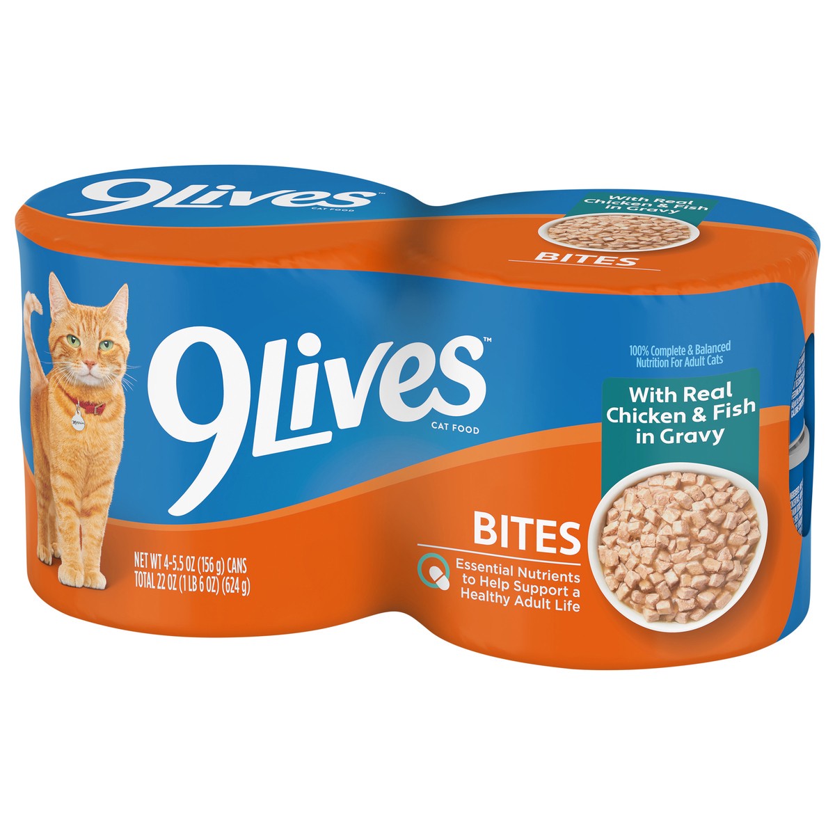 slide 3 of 4, 9Lives Hearty Cuts, 22 oz