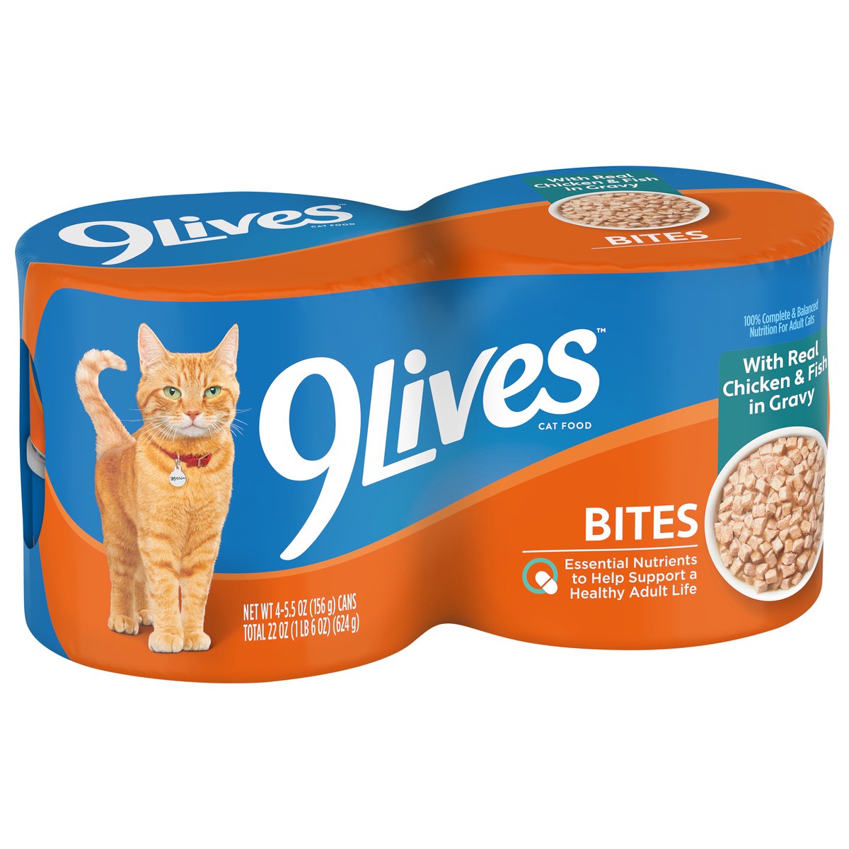 slide 4 of 4, 9Lives Hearty Cuts, 22 oz