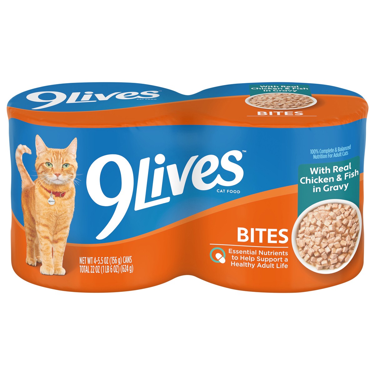 slide 1 of 4, 9Lives Hearty Cuts, 22 oz