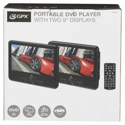 GPX Portable 9 DVD Player with 2 Displays PD9910B