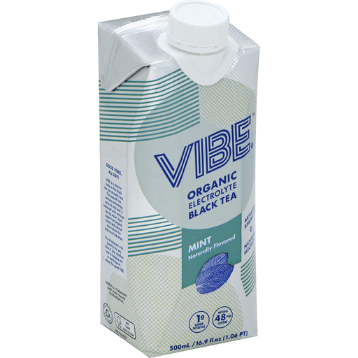 slide 1 of 2, Vibe Black Tea, Electrolyte, Mint, Organic, 16.9 oz