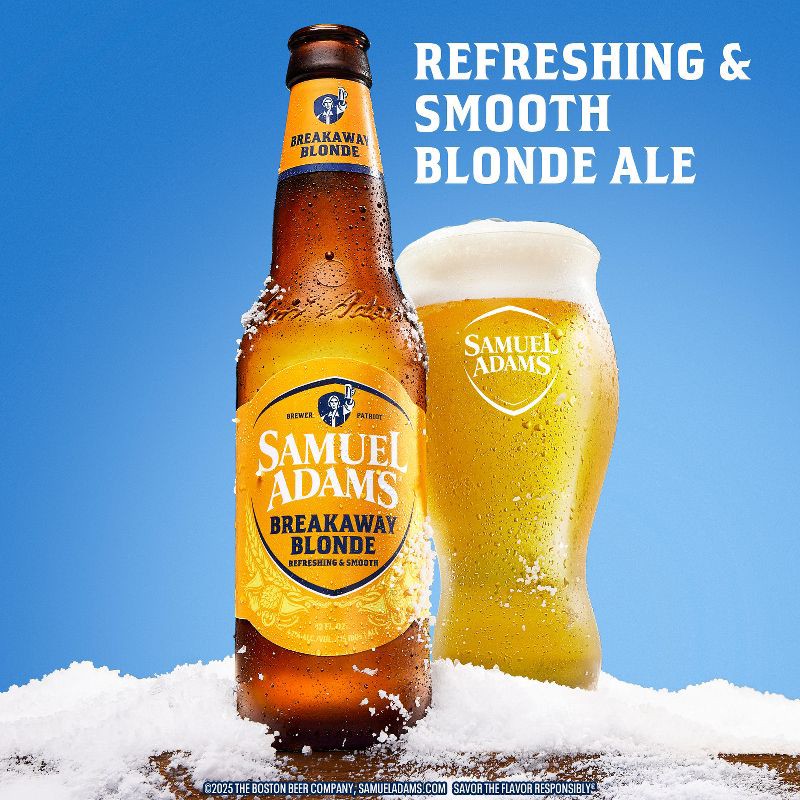 slide 2 of 8, Samuel Adams Breakaway Blonde Ale Seasonal Beer - 6pk/12 fl oz Bottles, 6 ct; 12 fl oz