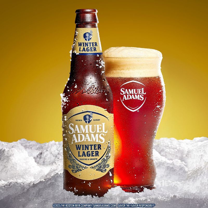 slide 3 of 7, Samuel Adams Winter Lager Seasonal Beer - 6pk/12 fl oz Bottles, 6 ct; 12 fl oz