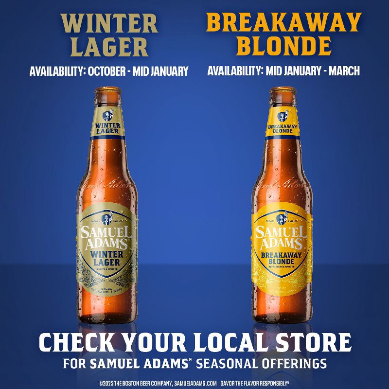 slide 8 of 8, Samuel Adams Breakaway Blonde Ale Seasonal Beer - 6pk/12 fl oz Bottles, 6 ct; 12 fl oz