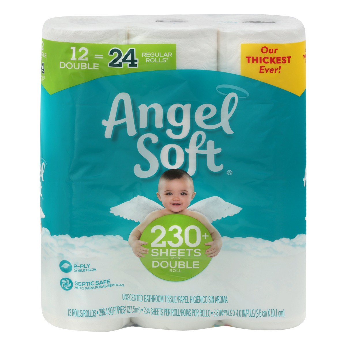 slide 1 of 11, Angel Soft Bathroom Tissue 12 ea, 12 ct