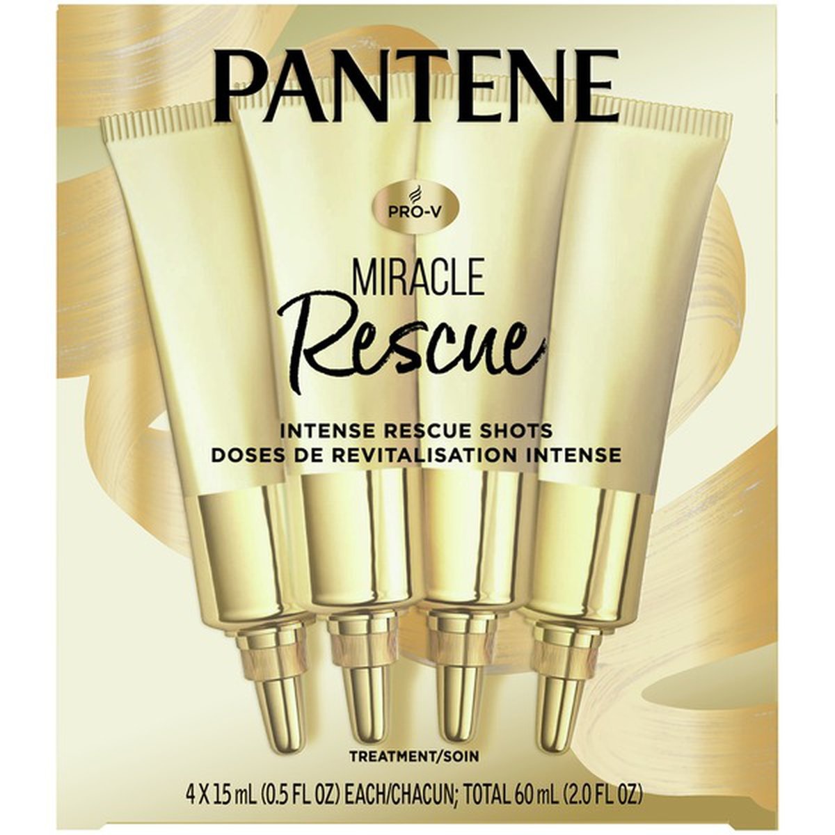 slide 1 of 1, Pantene Miracle Intense Rescue Shots Dry Hair Treatment, 2 oz